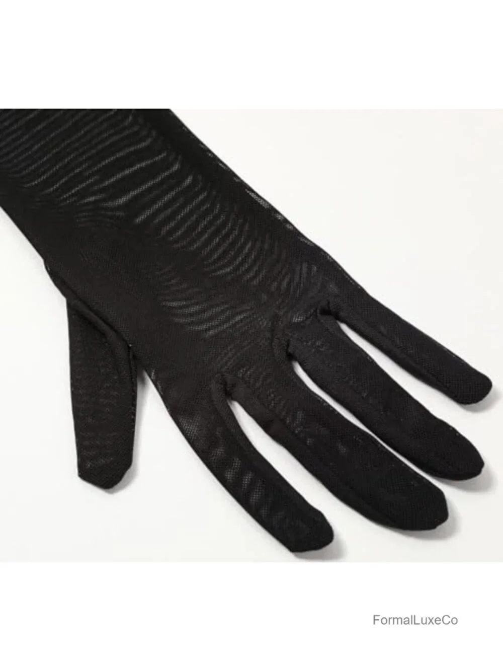 Women's Long Stretchy Mesh Tulle Sheer Gloves Opera Wedding Dance Gloves